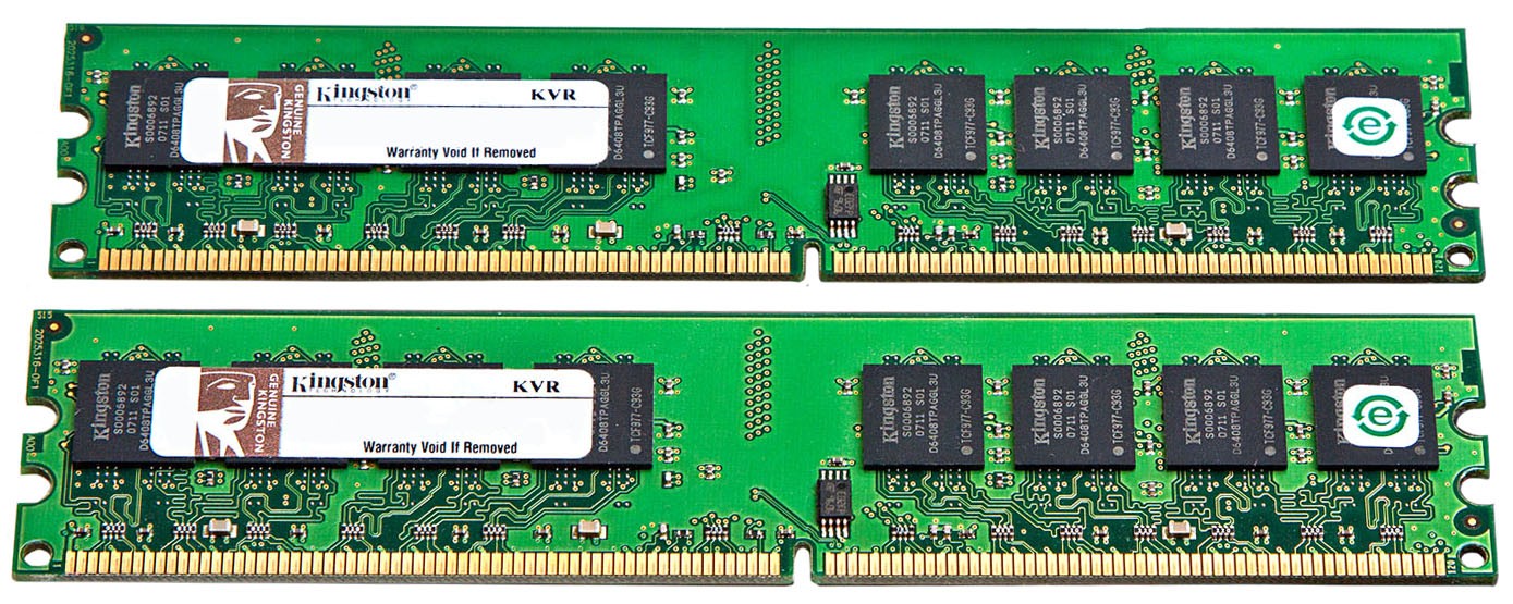 5000317696078782-Kingston KPN424-ELJ 2Rx8 2GB (2x1GB) PC2-5300U DDR2-667MHz Non-ECC Desktop Memory Ram-image
