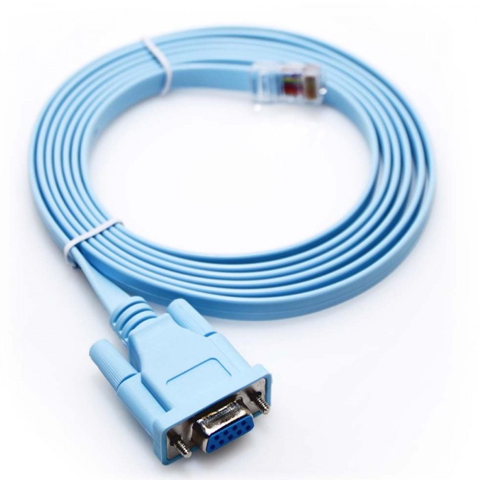 CSCRCCC72338301-1-CISCO Rollover Console Command (72-3383-01) DB9 to RJ45 Cable -image