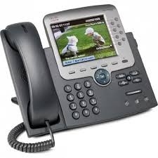 CP-7975G-Cisco CP-7975G Refurbished Corded VoIP Phone 8-Line Phone LCD Display -image