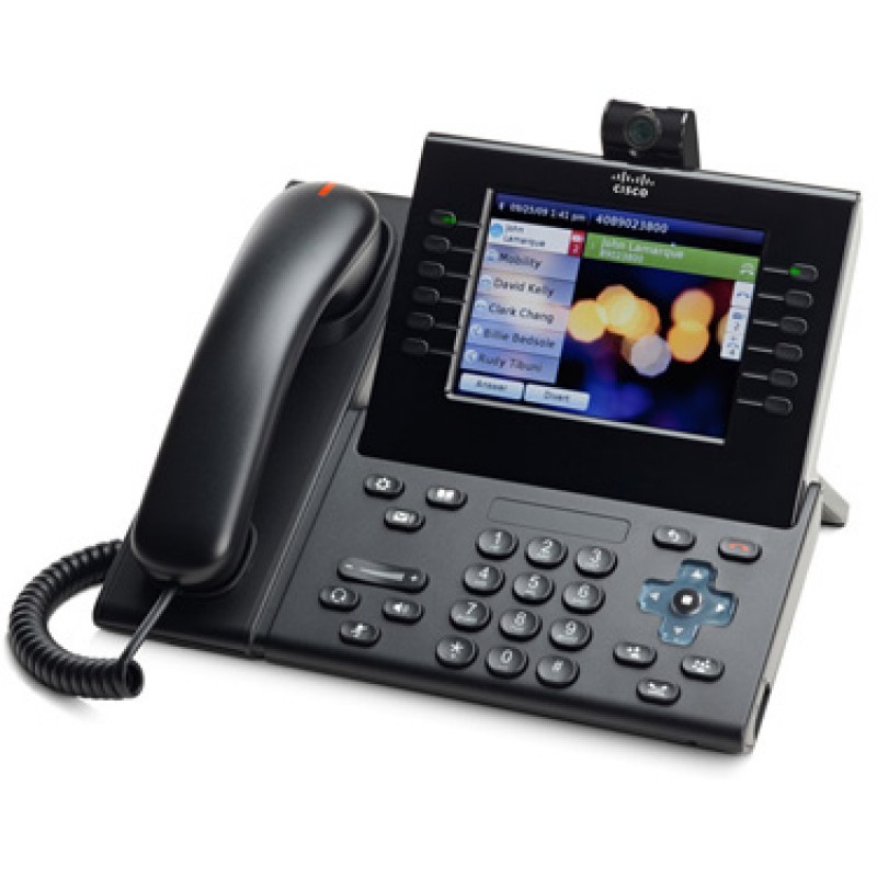 CP-9971-C-Cisco CP-9971-C Refurbished Corded VoIP Phone Camera Phone Touch-screen LCD Display-image