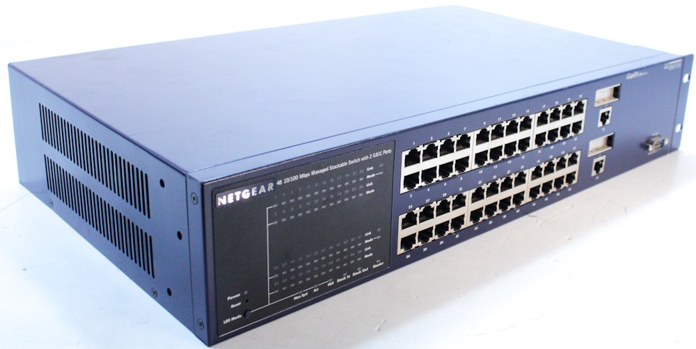 10000625-Netgear FSM750S 48 Port 10/100 Managed Network Switch-image