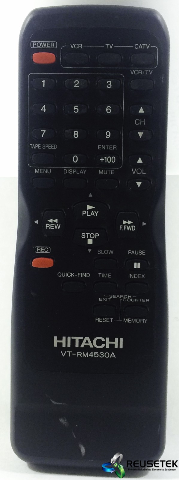 100413-B61-Hitachi VT-RM4530A VCR Remote Control-image