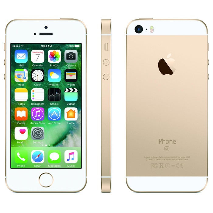 A1662.Gold.16-Apple iPhone SE GSM Unlocked Gold A1662 Used Refurbished Smart Cell Phone-image