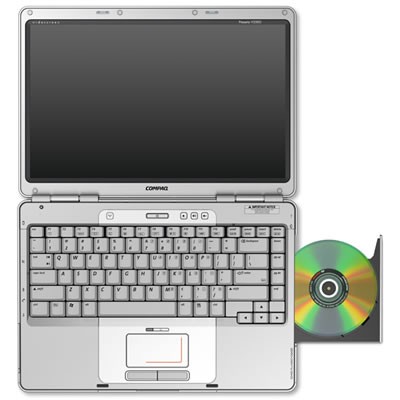 V2000Presario-HP V2000 Presario Pentium M Refurbished Laptop 4GB RAM Windows 7 250GB HDD #-image