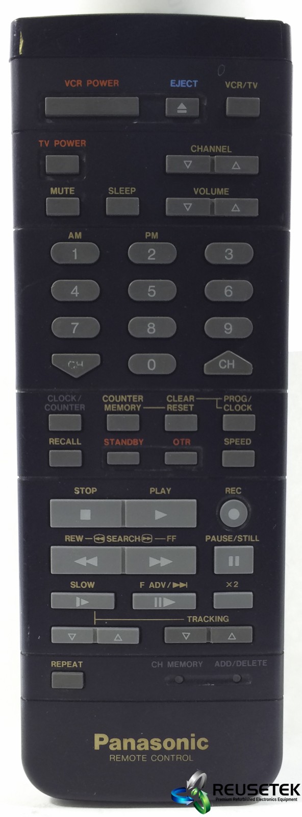 100400-B61-Panasonic VSQS0727 VCR Remote Control-image