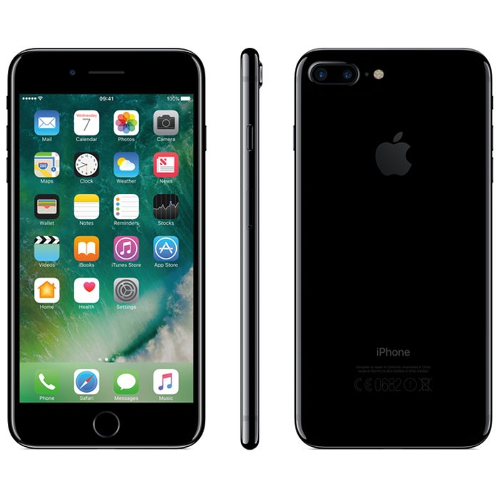 A1784.JetBlack.128-Apple iPhone 7 Plus GSM Unlocked Jet Black A1784 Used Refurbished Smart Cell Phone-image