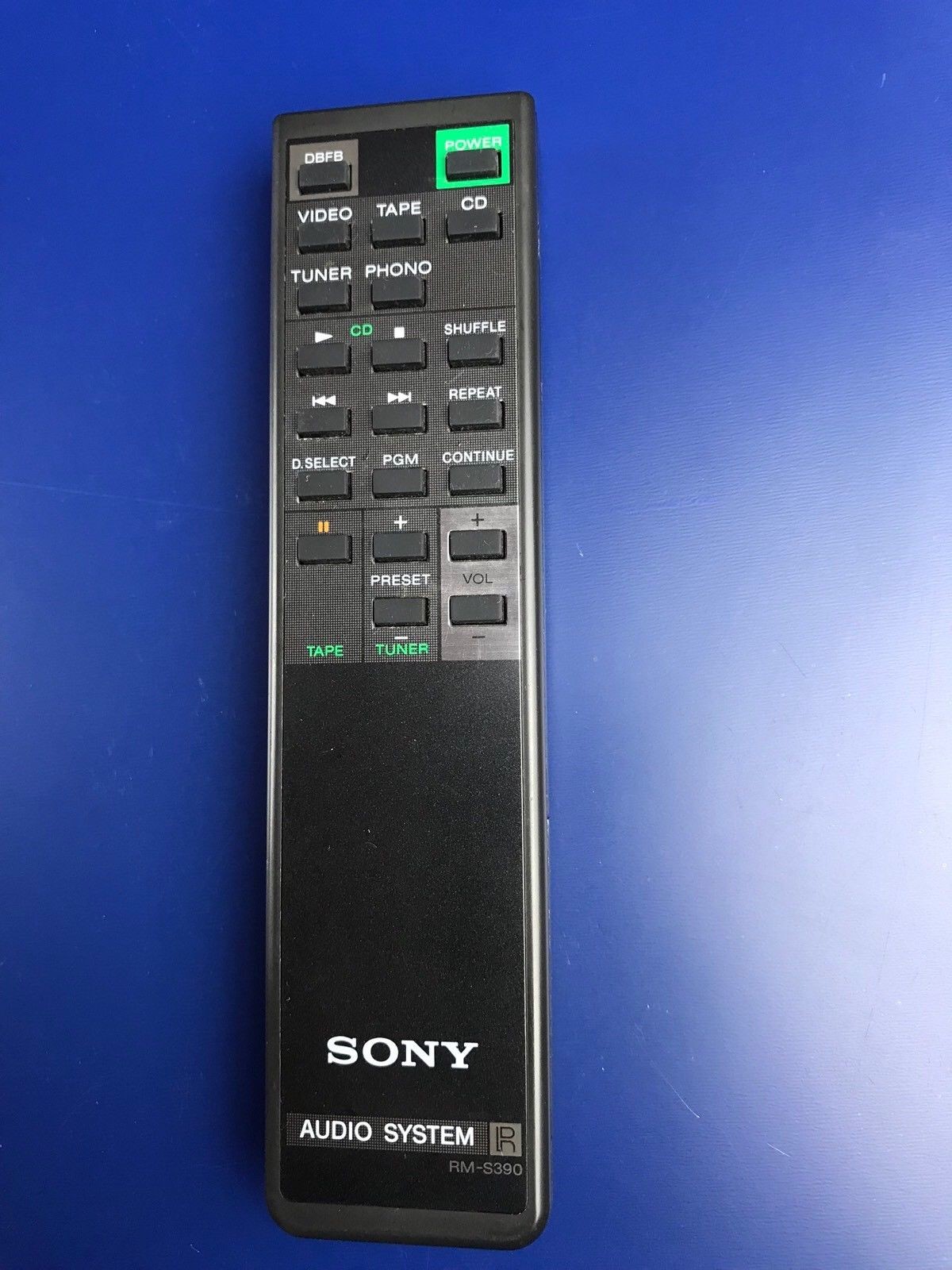 00-54-Used Authentic Sony RM-S390 Refurbished Remote Control OEM -image