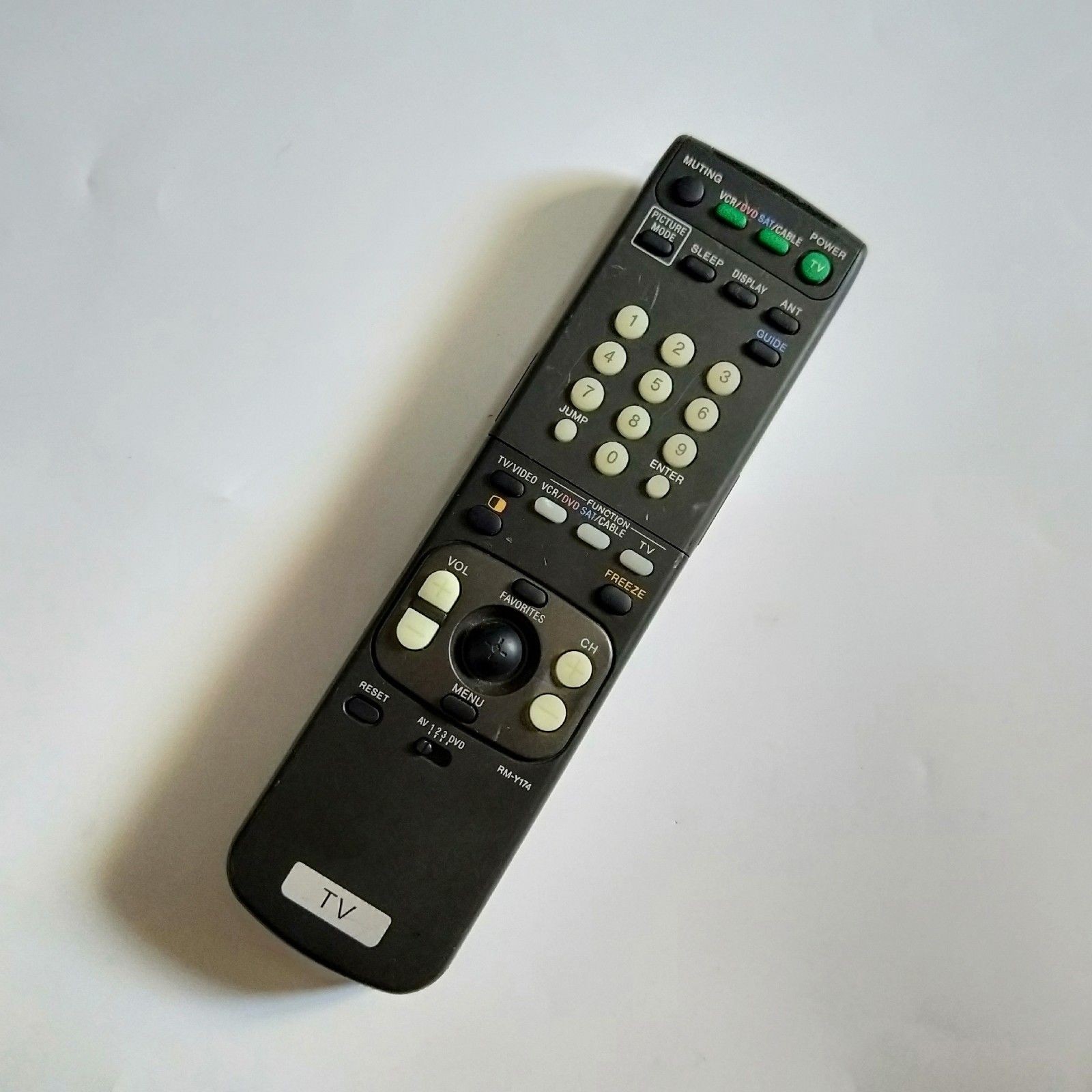TV-003--Used  Sony RM-Y174 Refurbished Remote Control OEM Authentic Refurbished Seller Refurbished Original -image