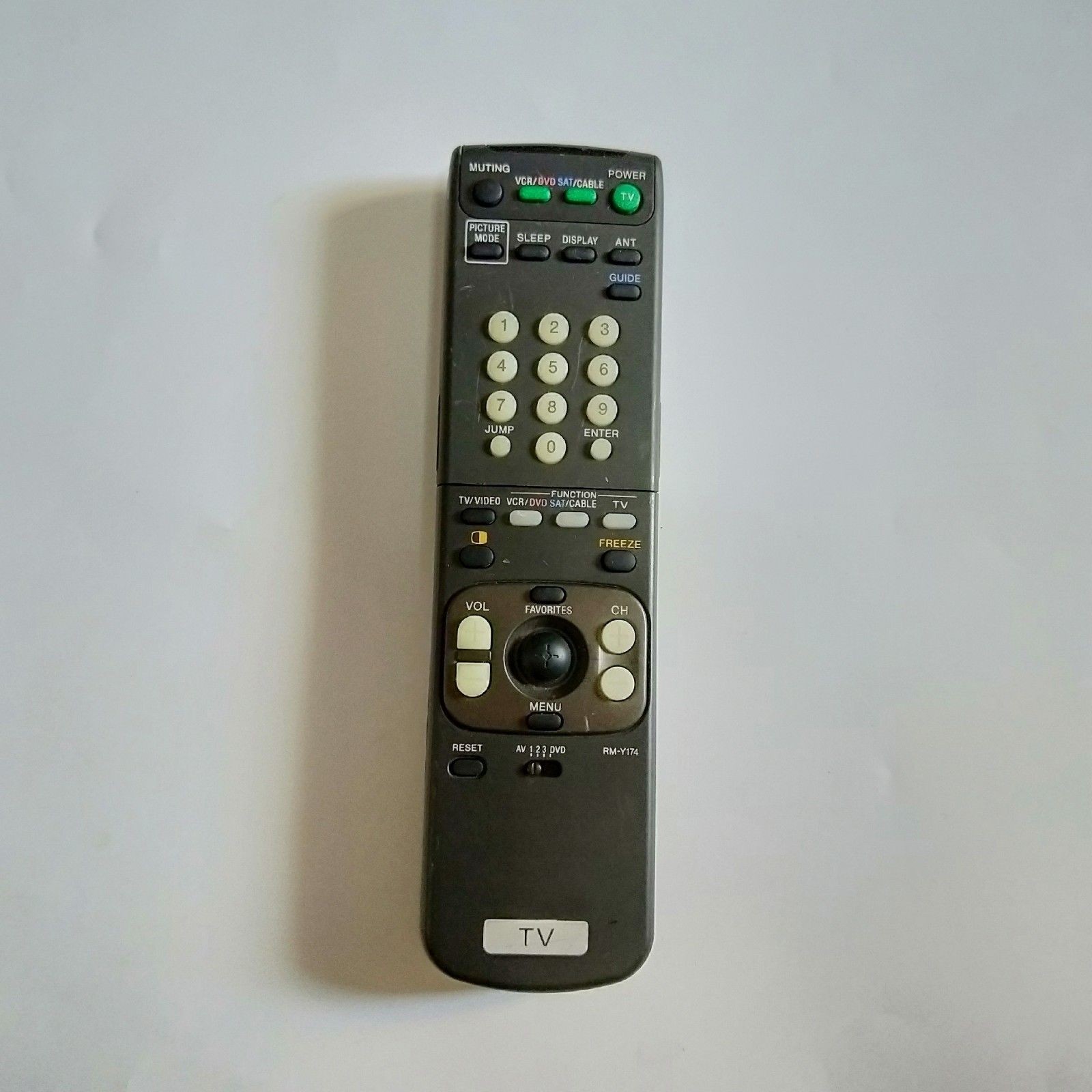 TV-003--Used  Sony RM-Y174 Refurbished Remote Control OEM Authentic Refurbished Seller Refurbished Original -image