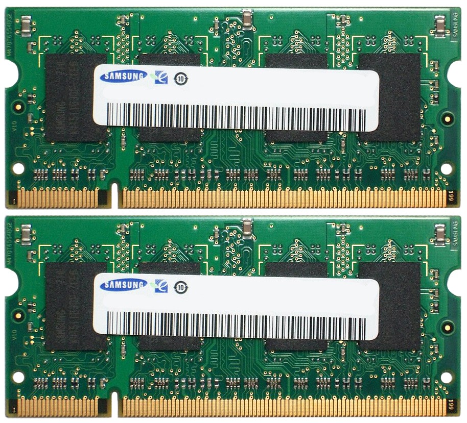 500031769457-Tray#1-Samsung M471B2873GB0-CH9 2GB (1GBx2) Kit PC3-10600 DDR3-1333 Laptop Memory Ram-image