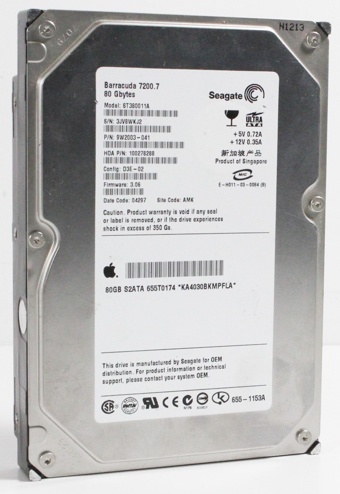 10000409-Seagate Barracuda ST380011A 80GB Apple IDE Hard Drive -image