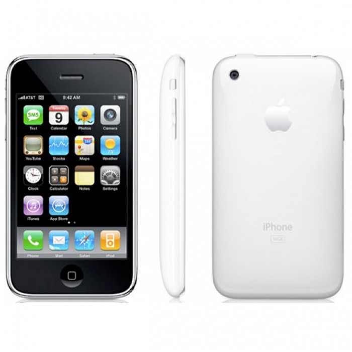 A1303.White.8-Apple iPhone 3GS GSM Unlocked White A1303 Used Refurbished Smart Cell Phone-image