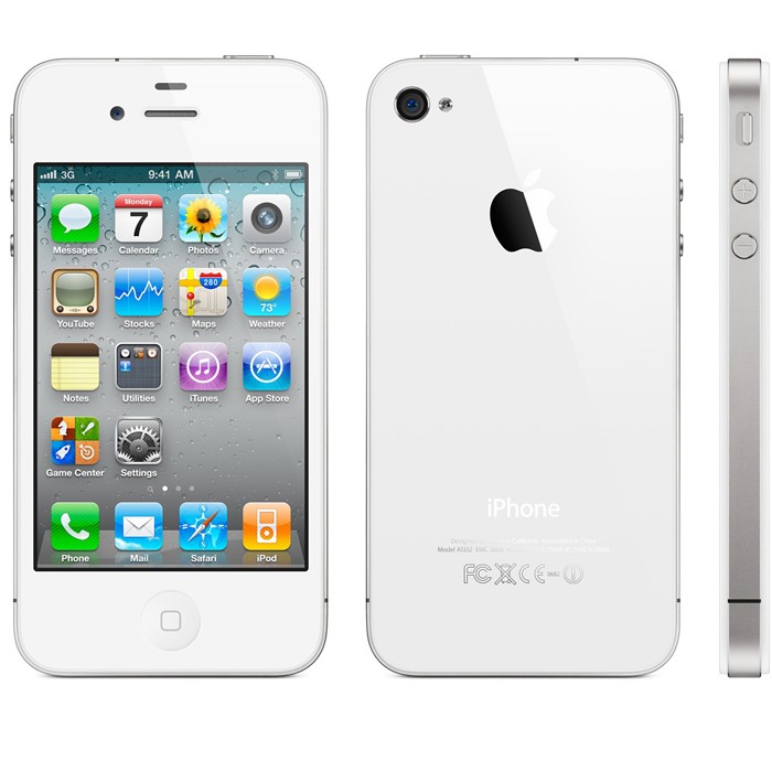 A1332.White.32-Apple iPhone 4 GSM Unlocked White A1332 Used Refurbished Smart Cell Phone-image