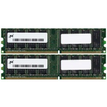 Micron/Crucial MT16VDDT12864AY-40BF2 2GB (2x1GB) PC-3200 DDR-400MHz Non-ECC Desktop Memory Ram