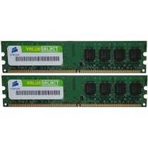Corsair 2GB (1GBX2) DDR2-667 PC2-5300 Desktop Ram