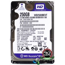 Western Digital WD2500BEVT-24A23T0 DCM: HHBTJANB 250GB 2.5" Laptop Sata Hard Drive