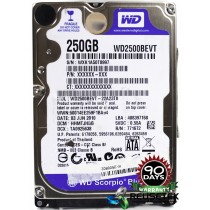 Western Digital WD2500BEVT-22A23T0 DCM: HHMTJBB 250GB 2.5" Laptop Sata Hard Drive