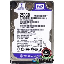 Western Digital WD2500BEVT-22ZCT0 DCM: HHCTJHBB 250GB 2.5" Laptop Sata Hard Drive