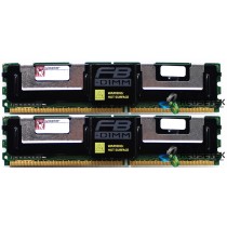 Kingston KVR800D2D8F5K2/2G 2GB (2x1GB) Kit PC2-6400 DDR2-800MHz ECC Fully Buffered Server Memory Ram