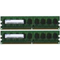 Samsung M378T6553BZ3-CD5 1GB (512MBx2) Kit PC2-4200 DDR2-533 Desktop Memory Ram