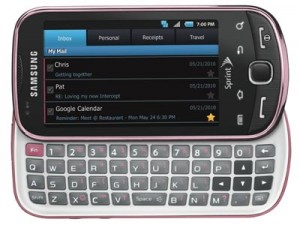 Sprint Samsung Intercept SPH-M910 Android Cell Phone Pink
